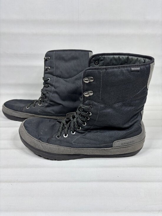 Patagonia Activist Puff High Waterproof Winter Boots Black Smoked Green Mens 13 main image 9